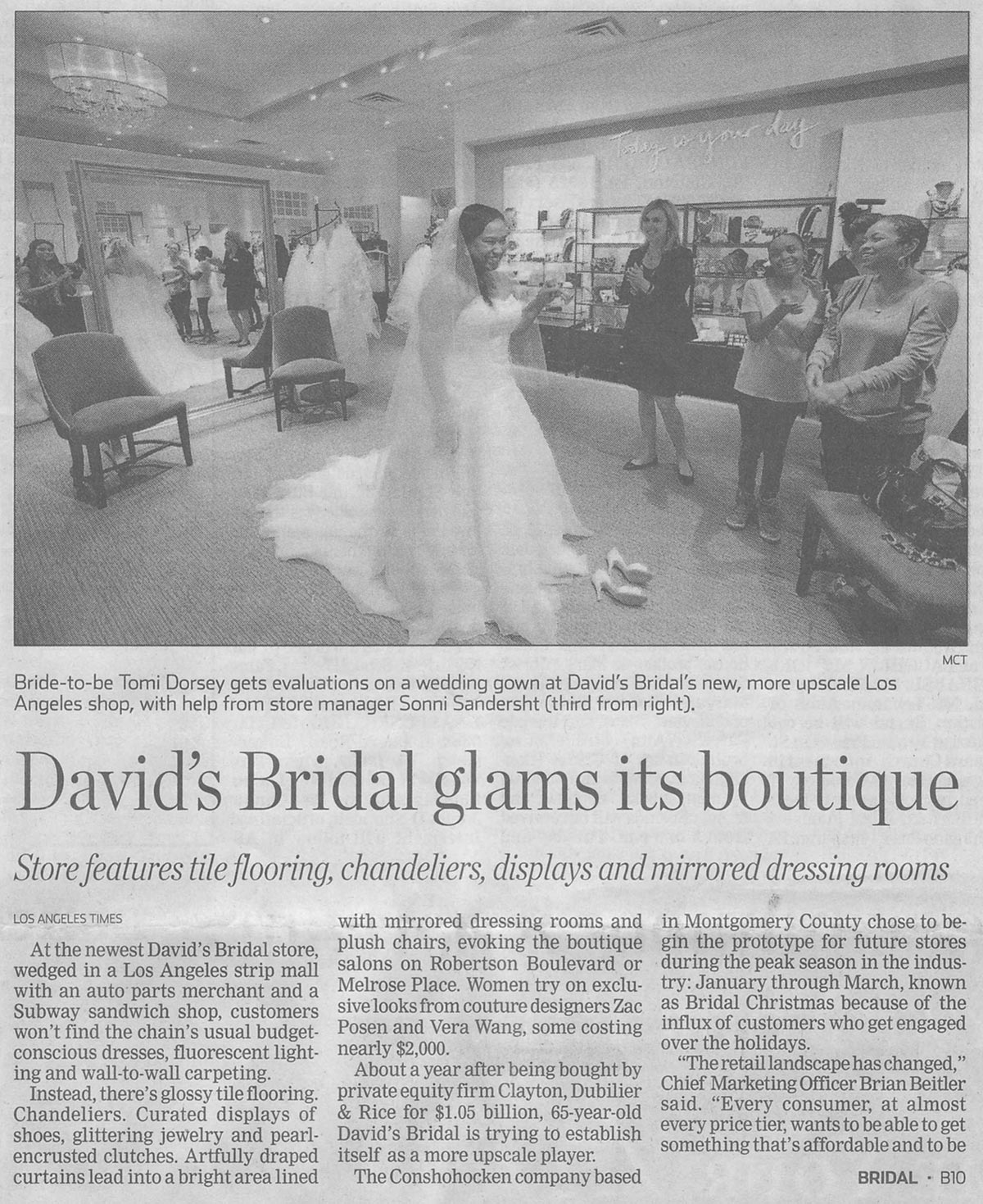 David's Bridal Glams its Boutique